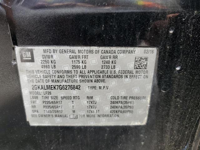 2016 GMC TERRAIN SL - 2GKALMEK7G6276842