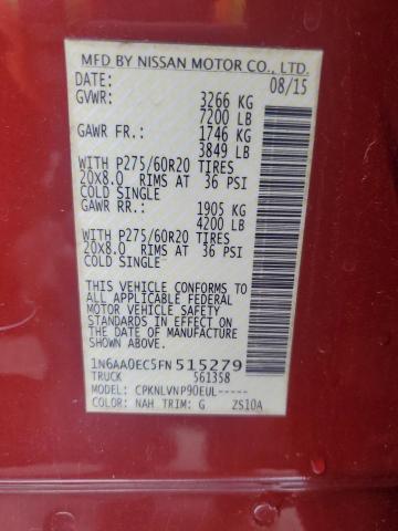 2015 NISSAN TITAN S - 1N6AA0EC5FN515279