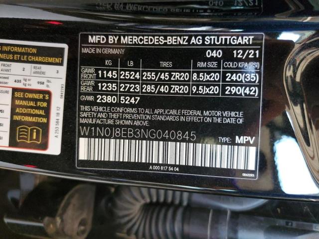 2022 MERCEDES-BENZ GLC COUPE - W1N0J8EB3NG040845