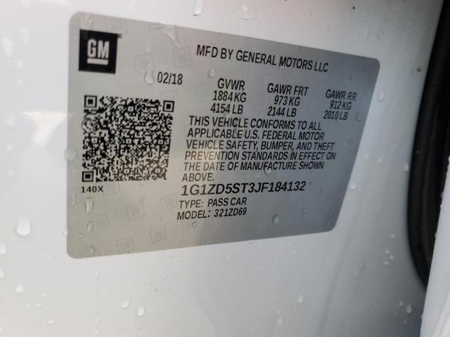 2018 CHEVROLET MALIBU LT - 1G1ZD5ST3JF184132