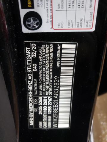 2020 MERCEDES-BENZ E 350 4MAT - W1KZF8EB2LA832829