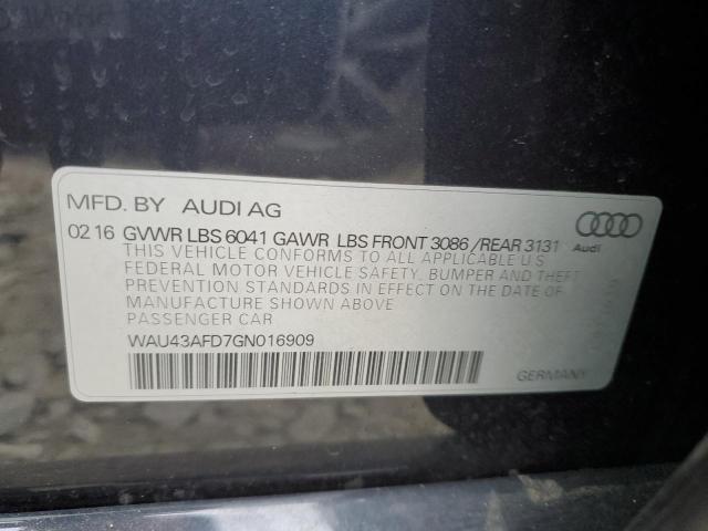2016 AUDI A8 L QUATT - WAU43AFD7GN016909