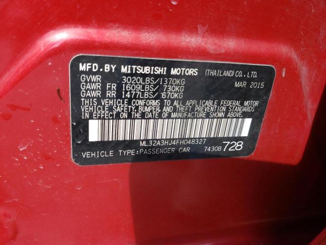 ML32A3HJ4FH048327 Mitsubishi MIRAGE DE