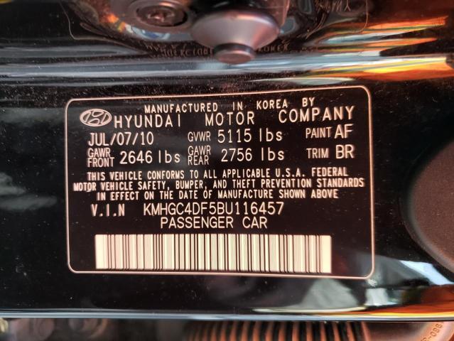 KMHGC4DF5BU116457 Hyundai Genesis 4.6l