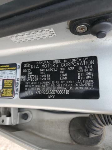 KNDPB3A28B7060418 KIA Sportage Lx