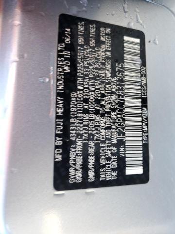 VIN: JF2GPACC7E8313675 Auction: COPART Lot: 44868783 Location: CO - DENVER SOUTH JF2GPACC7E8313675 SUBARU XV 2014 SILVER Photo 13