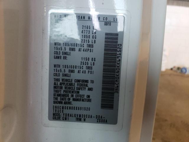 2019 NISSAN NV200 2.5S - 3N6CM0KN0KK691520