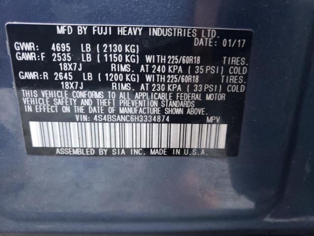 4S4BSANC6H3334874 Subaru Outback 2.5i Limited