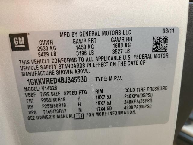 1GKKVRED4BJ345530 GMC Acadia Slt-1