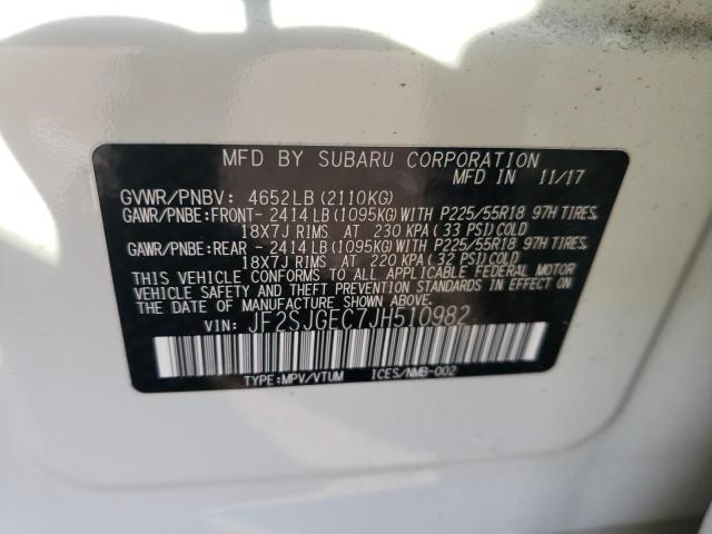 2018 SUBARU FORESTER 2 - JF2SJGEC7JH510982