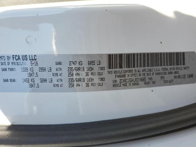 2018 CHRYSLER PACIFICA L - 2C4RC1GG4JR314605