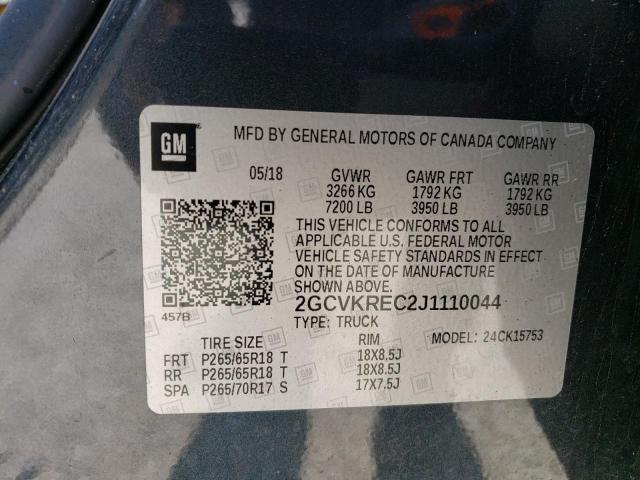 2018 CHEVROLET SILVERADO #3303719429