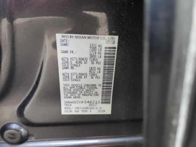 Nissan TITAN SV 2018 1N6AA1E55JN546211 Image 12