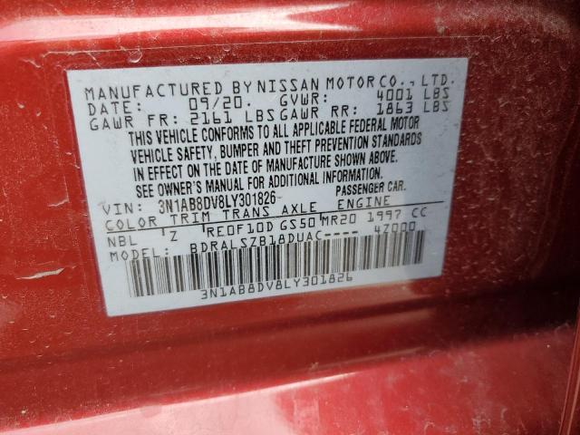 3N1AB8DV8LY301826 Nissan SENTRA SR