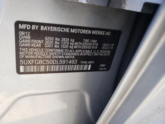 VIN 5UXFG8C50DL591493 2013 BMW X6, Xdrive50I no.13