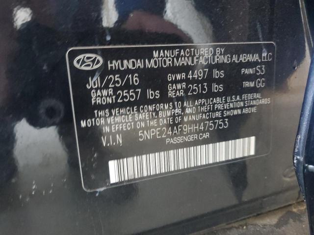 2017 HYUNDAI SONATA SE - 5NPE24AF9HH475753