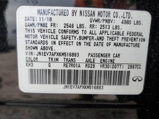2019 INFINITI Q50 LUXE - JN1EV7APXKM516893