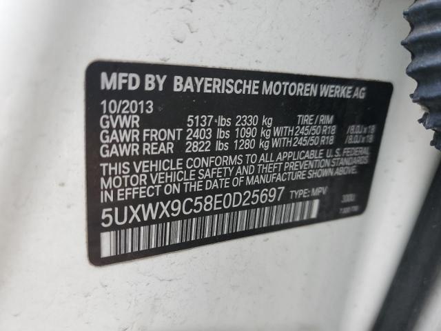 5UXWX9C58E0D25697 BMW X3 Xdrive28i