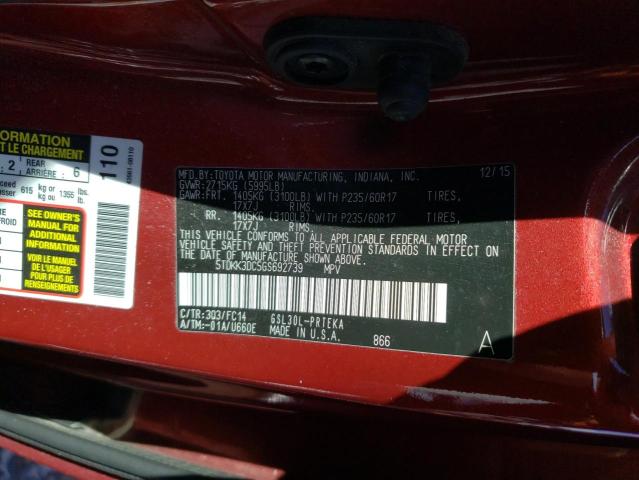 2016 TOYOTA SIENNA LE 5TDKK3DC5GS692739