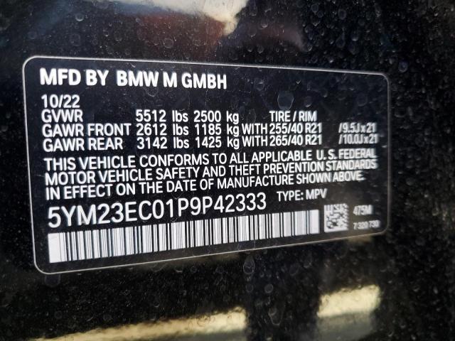 2023 BMW X4 M 5YM23EC01P9P42333