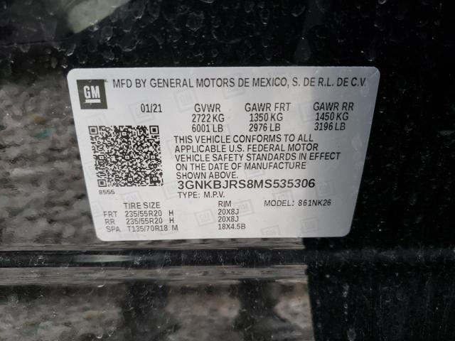 2021 CHEVROLET BLAZER 3LT - 3GNKBJRS8MS535306