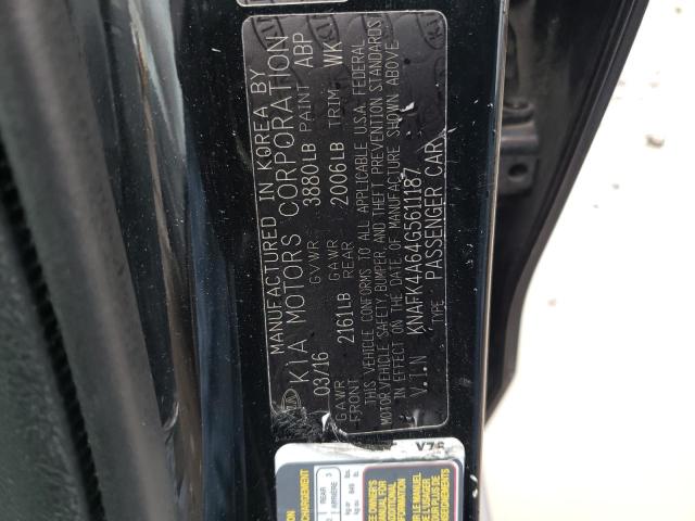 KNAFK4A64G5611187 KIA FORTE LX