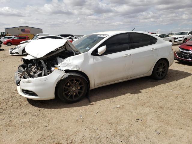 Salvage cars for sale from Copart Amarillo, TX: 2016 Dodge Dart SE