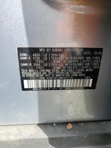 4S4BTACCXM3147776 Subaru Outback Premium