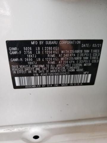 2021 SUBARU OUTBACK LI - 4S4BTGND5M3200621