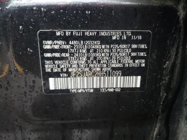 JF2SJARC2HH511099 Subaru Forester 2.5i Limited