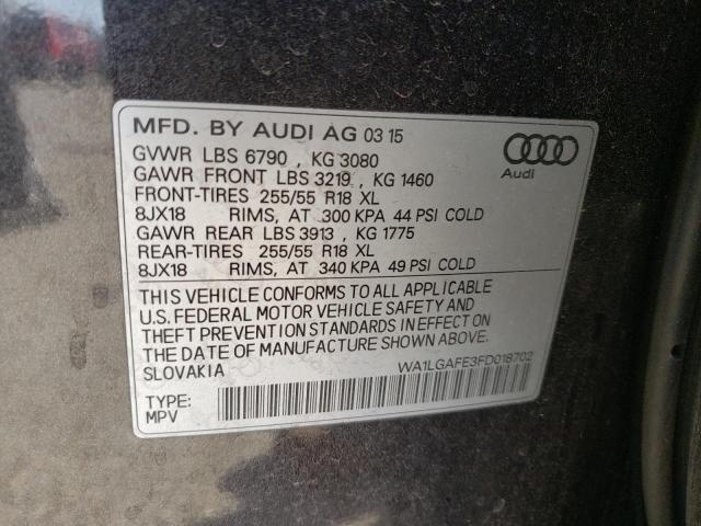 2015 AUDI Q7 WA1LGAFE3FD018702
