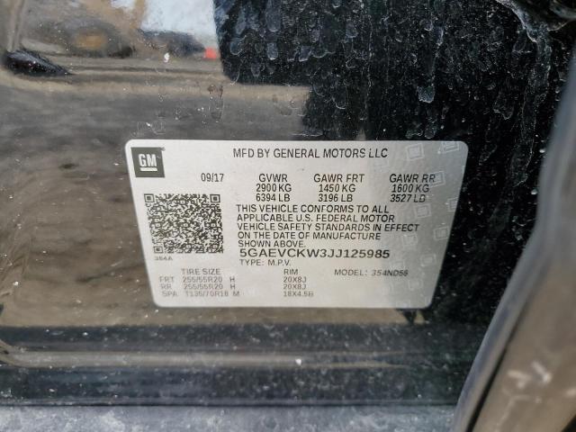 2018 BUICK ENCLAVE AV - 5GAEVCKW3JJ125985