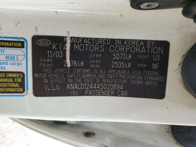 KNALD124445020894 KIA Amanti