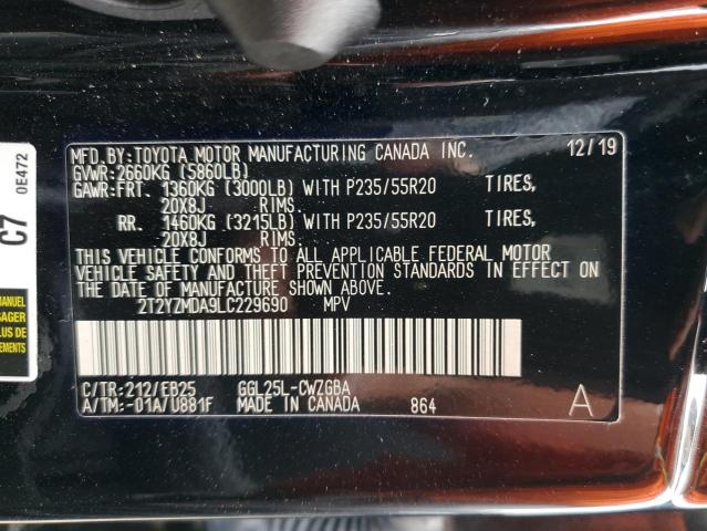 2020 LEXUS RX 350 F-S - 2T2YZMDA9LC229690