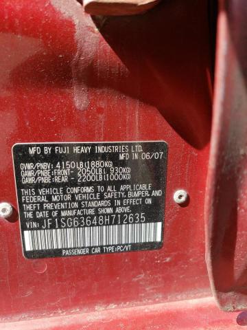 JF1SG63648H712635 Subaru Forester 2.5x