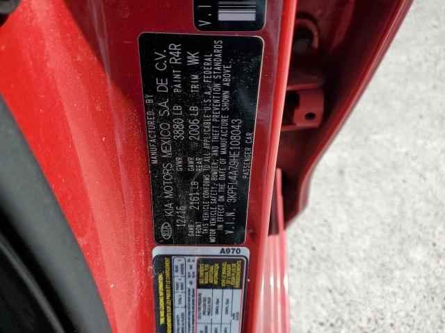 3KPFL4A79HE108043 KIA FORTE LX