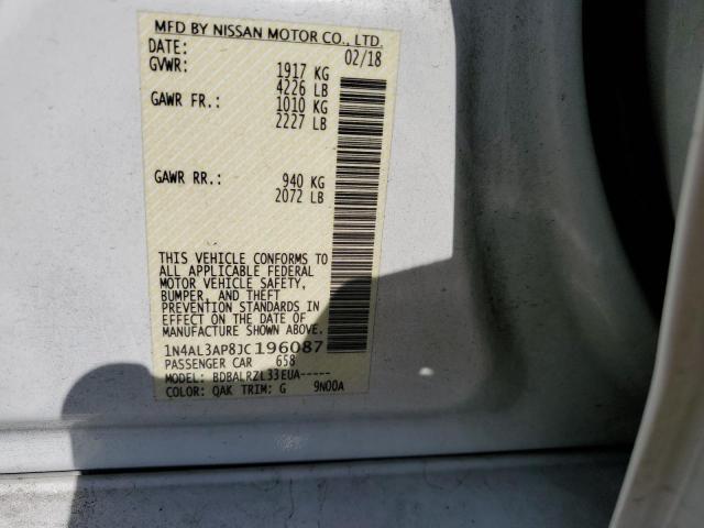 1N4AL3AP8JC196087 Nissan ALTIMA 2.5