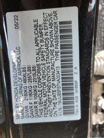 2022 ACURA TLX TECH A - 19UUB5F57NA003413