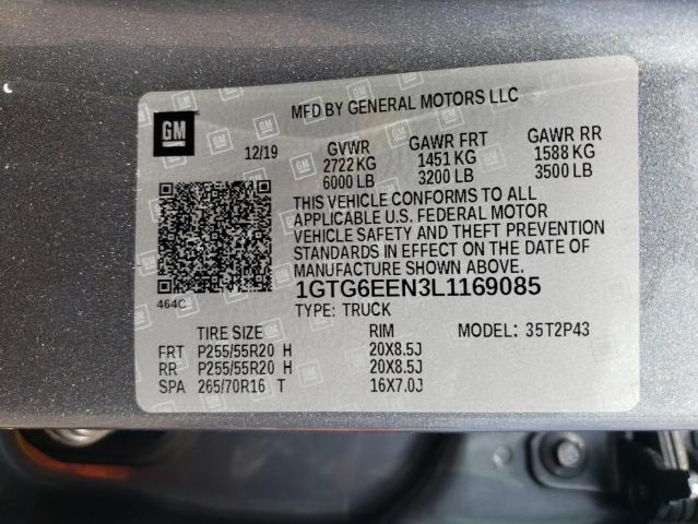 2020 GMC CANYON DEN 1GTG6EEN3L1169085