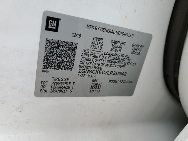 2020 CHEVROLET SUBURBAN C 1GNSCKEC7LR213002