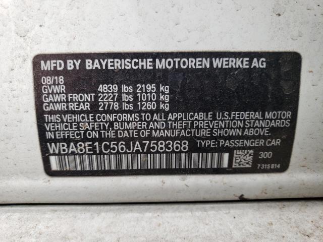 2018 BMW 330E - WBA8E1C56JA758368