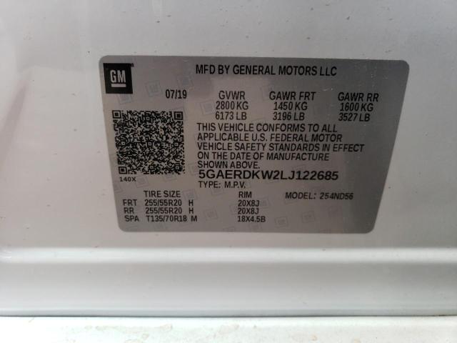 2020 BUICK ENCLAVE AV - 5GAERDKW2LJ122685