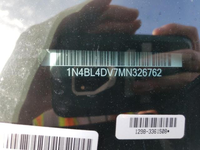 2021 NISSAN ALTIMA SV - 1N4BL4DV7MN326762