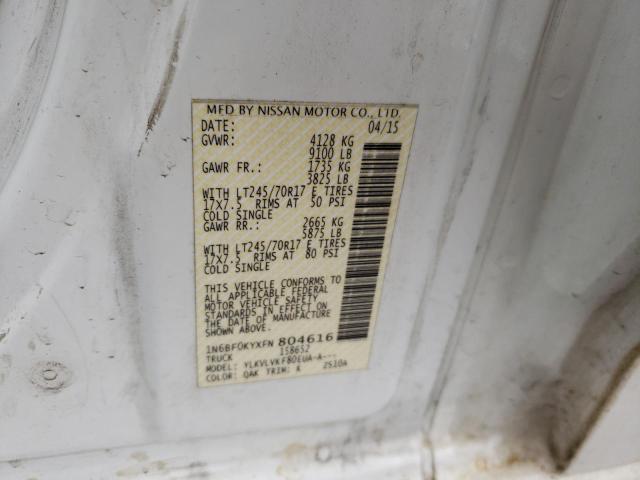2015 NISSAN NV 1500 - 1N6BF0KYXFN804616