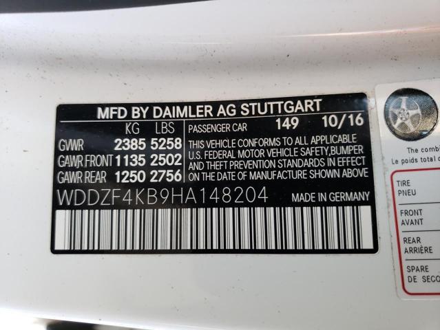 2017 MERCEDES-BENZ E 300 4MAT WDDZF4KB9HA148204
