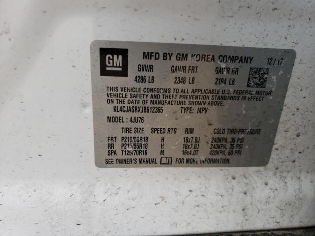 KL4CJASBXJB612365 Buick Encore Preferred
