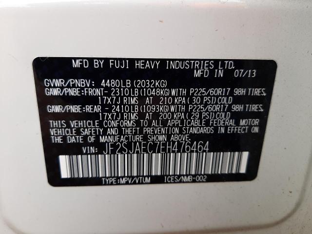 JF2SJAEC7EH476464 Subaru Forester 2.5i Premium