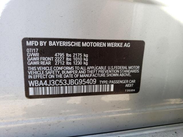 2018 BMW 430XI GRAN - WBA4J3C53JBG95409