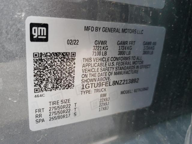 2022 GMC SIERRA LIM - 1GTU9FEL8NZ213892