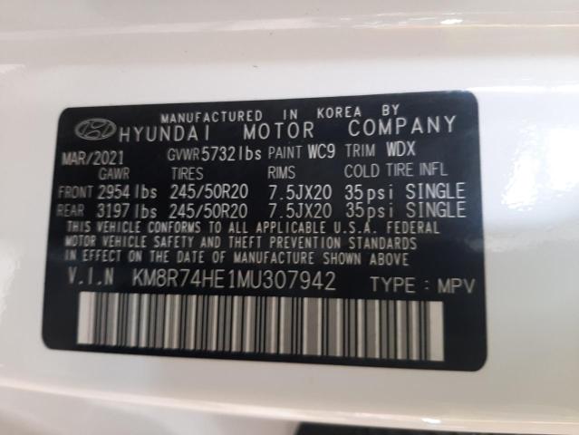 2021 HYUNDAI PALISADE C - KM8R74HE1MU307942